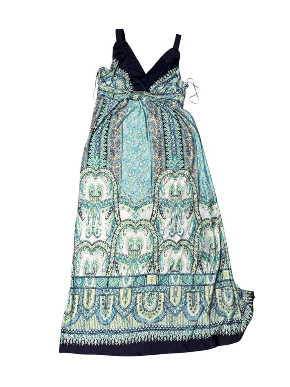 JohnPaulRichard Elegant Boho Paisley Maxi Dress